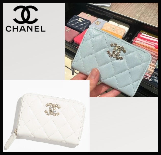 【ロゴが魅力的♡】CHANEL ジップ コインパース ミニ財布
