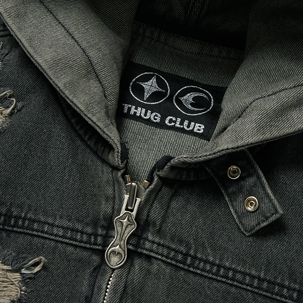 Thug Club】Rover Denim Hoodie Zip-Up [正規品] 男女兼用 (Thug