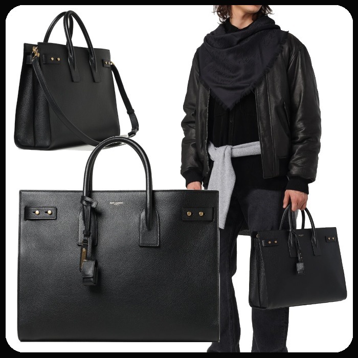 関送込 Saint Laurent サック ド ジュール シン ラージ バッグ