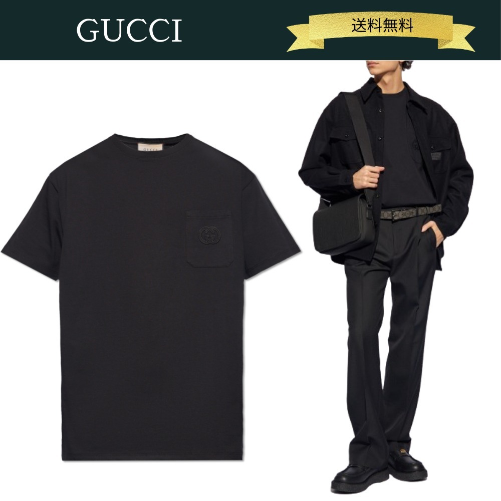 【送料込】GUCCI ☆24SS☆ パッチ付きコットンロゴTシャツ