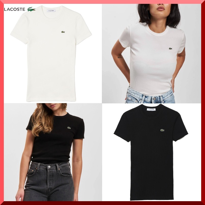 可愛い☆【LACOSTE】 タイトフィット Tシャツ 関税/送料込み