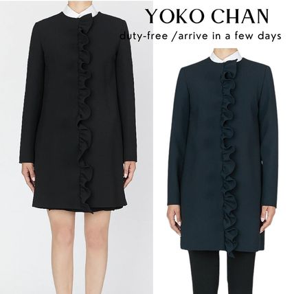 YOKOCHAN More Coats Plain Party Style Elegant Style Formal Style  Coats