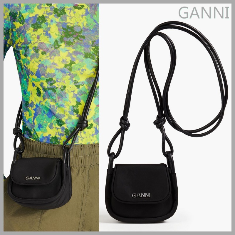【GANNI】シェル ショルダーバッグ ロゴ *送料/関税込み*