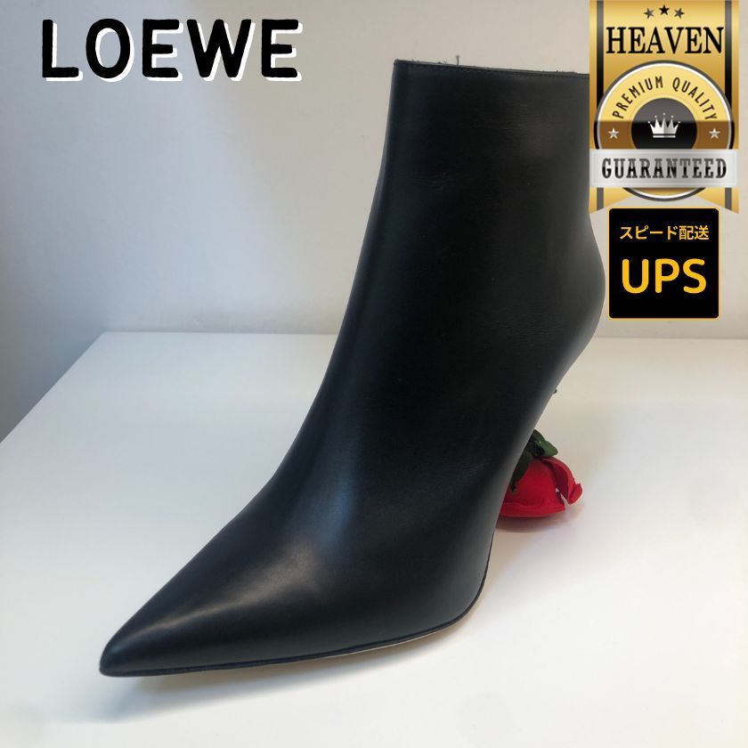 6万取引突破★UPS速達便利用！【LOEWE】L815285X70_ヒールブーツ