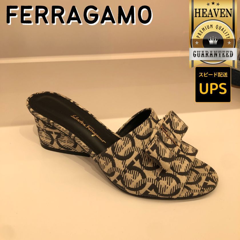 6万取引突破★UPS速達便利用！【FERRAGAMO】ミュール_0745384