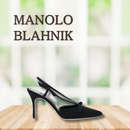 Manolo Blahnik More Pumps & Mules Leather Logo Pumps & Mules