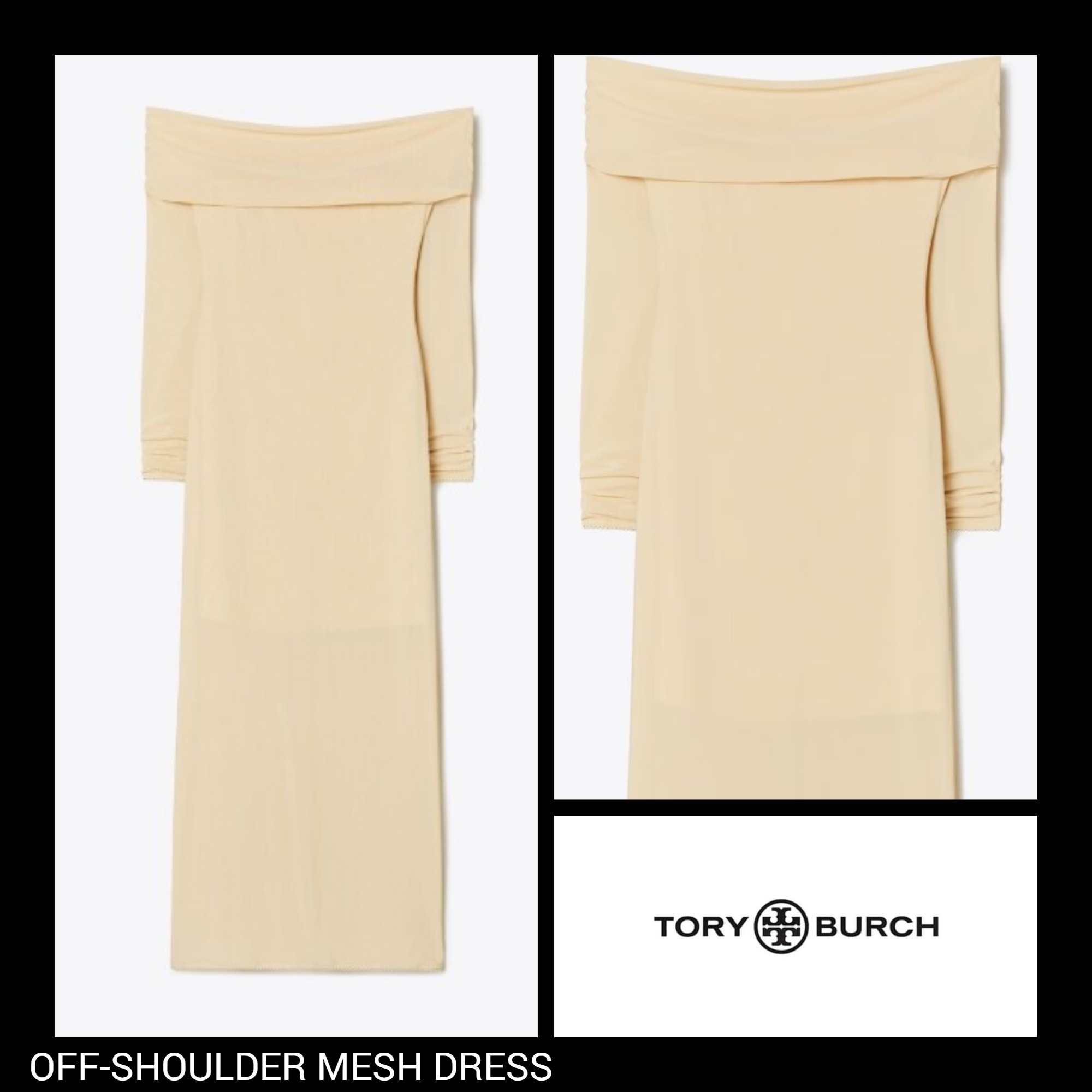 関税＆送料込み★Tory Burch★OFF-SHOULDER MESH DRESS