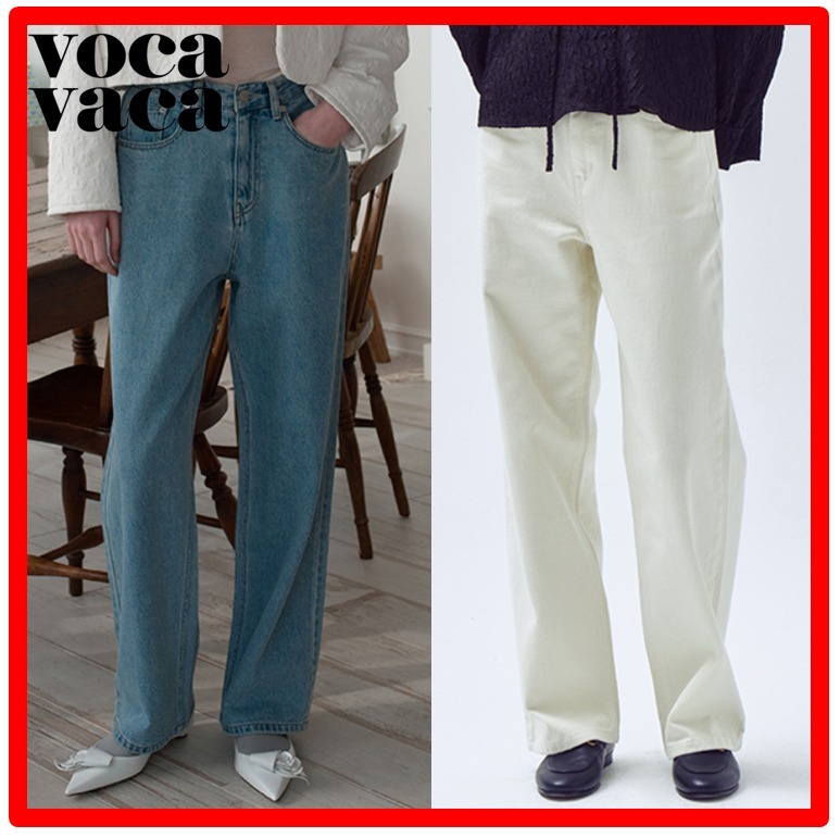 ☆韓国の人気☆【VOCAVACA】☆Straight Wide Fit Deni.m☆