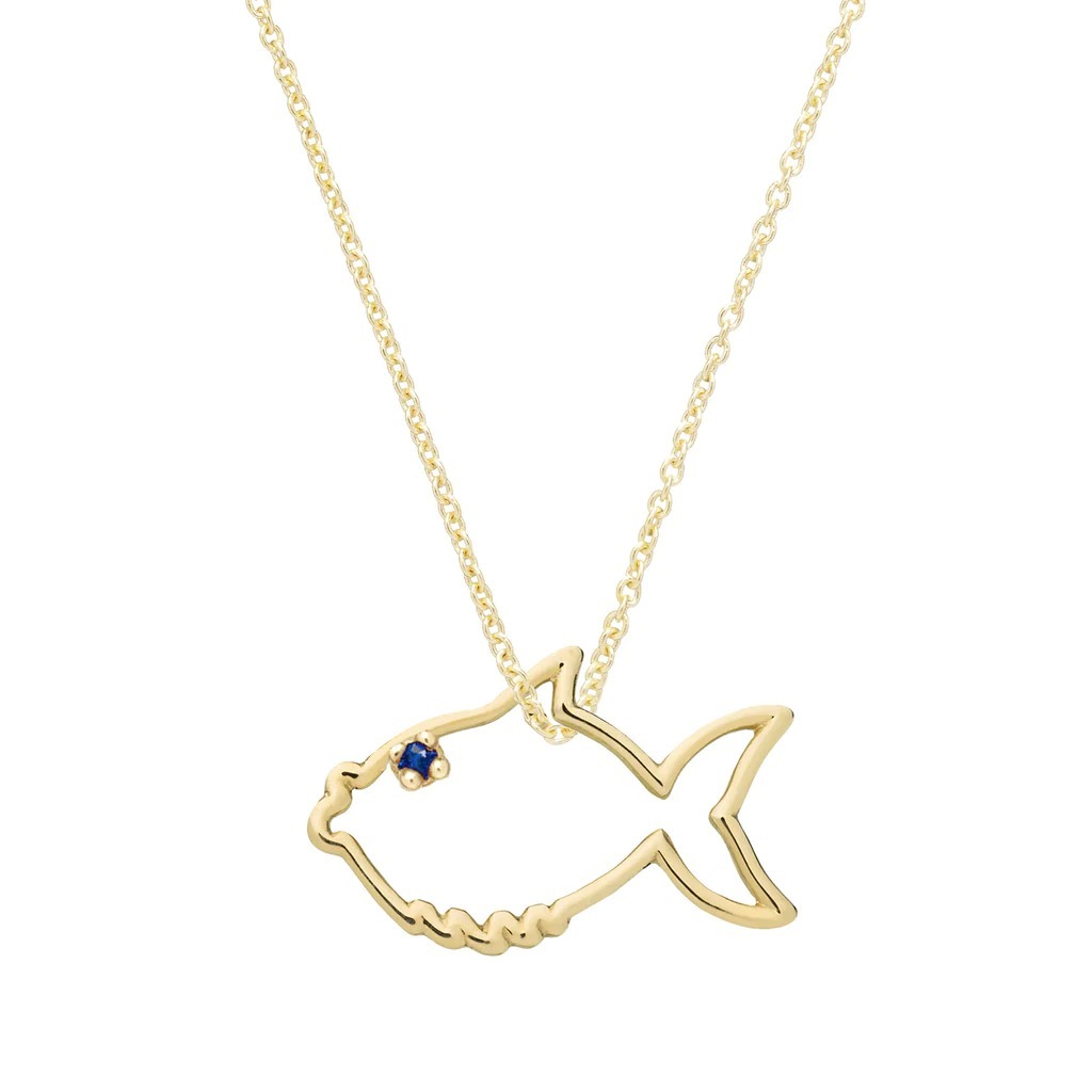 ALIITA ネックレス PECECITO ZAFIRO AZUL NECKLACE