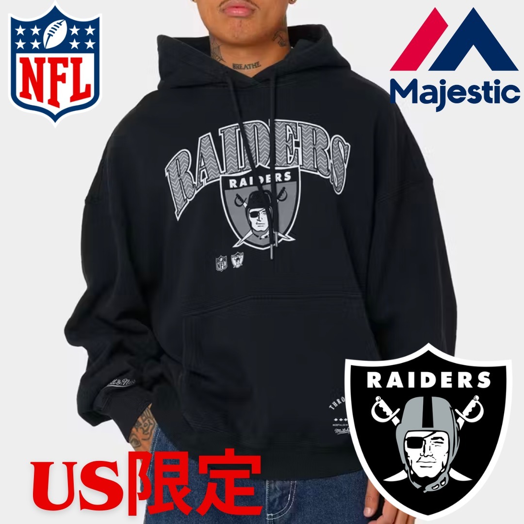 【US限定】Majestic NFL Las Vegas Raiders Point Guard Hoodie