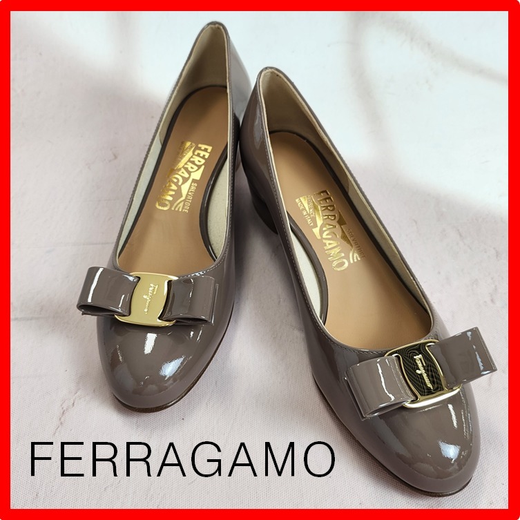 ☆韓国の人気☆【FERRAGAMO】☆リボン付き ヴァラ パンプス☆
