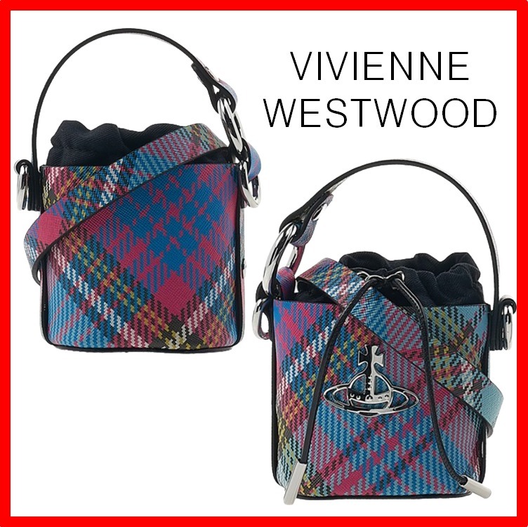 ☆【Vivienne Westwood】☆チェック ミニ バケットバッグ☆