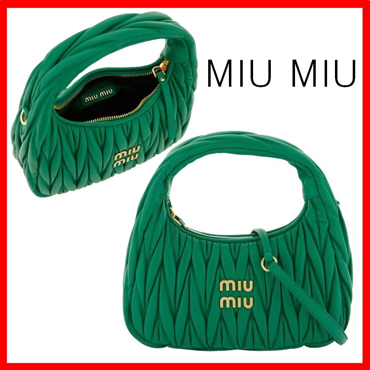 ☆【MIU MIU】☆ワンダー マテラッセホーボーバッグ☆MANGO☆