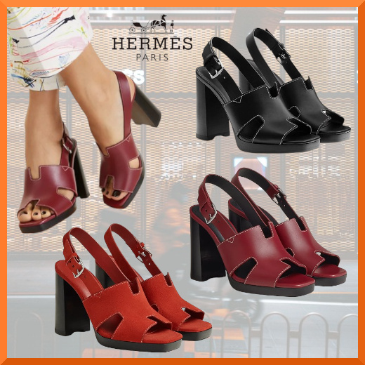 ★おしゃれ★【HERMES】ヒールサンダル《エリス》 90