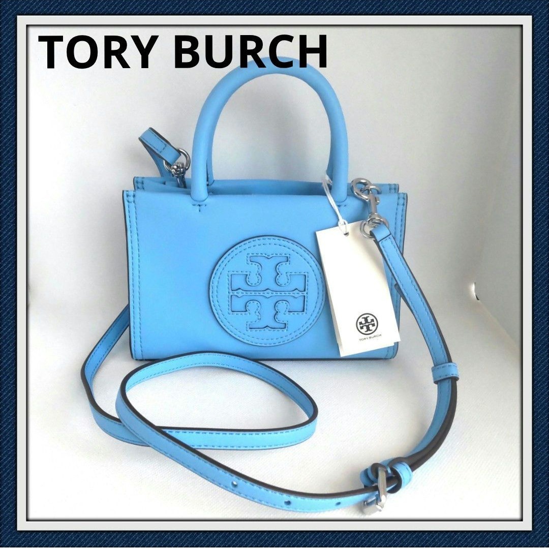 トリーバーチ エラ バイオ 2WAY ミニトート Blue Azure