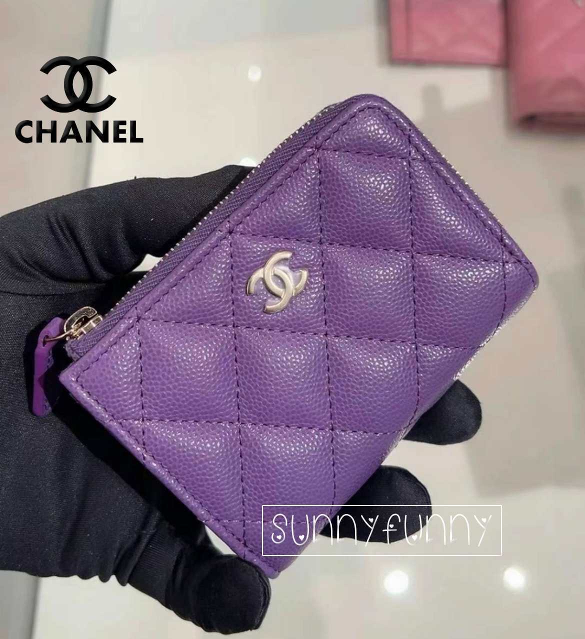 《24P★》CHANEL 三つ折り財布 限定カラー コンパクト