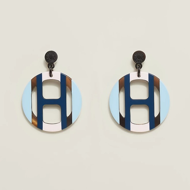 ＊耳元の存在感＊【HERMES】エルメス《Hエキップ》ピアス 5色