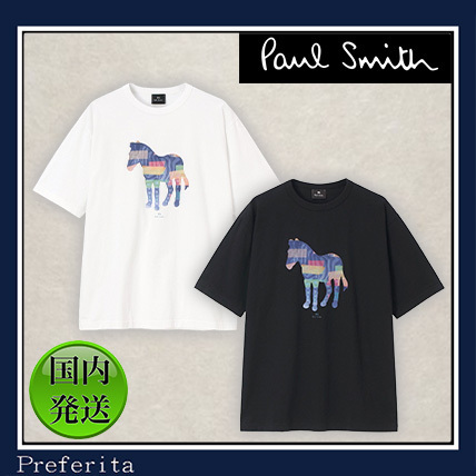 【Paul Smith】半袖Tシャツ コラージュゼブラ コットン