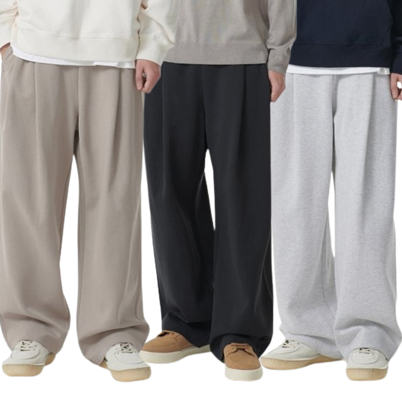 MUSINSA STANDARD MEN'S_オーバーサイズスウエットシャツ_5色 MUSINSA STANDARD MEN'S_3タックワイドスウェットパンツ_5色