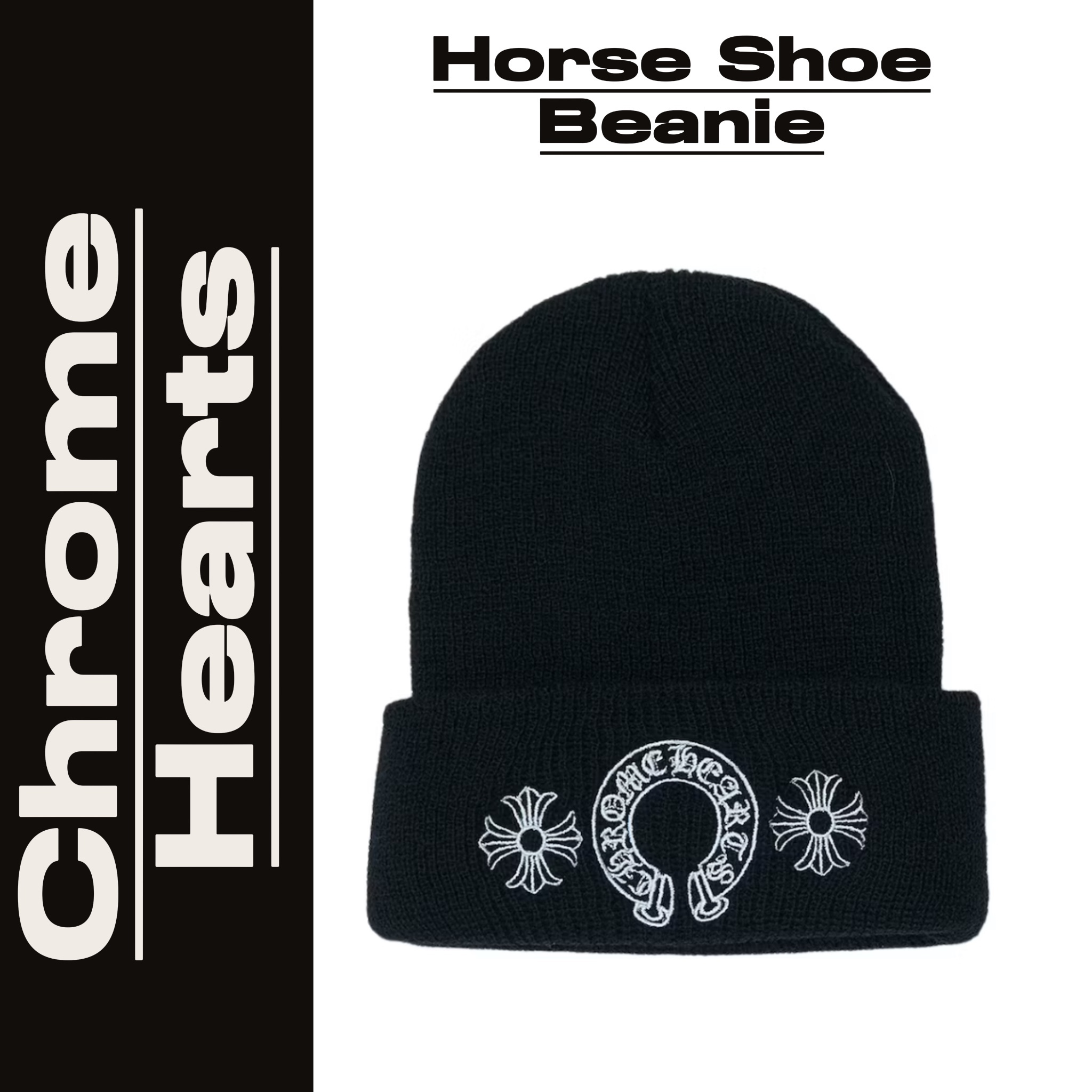 ニットキャップ・ビーニー Chrome Hearts Horse Shoe Beanie