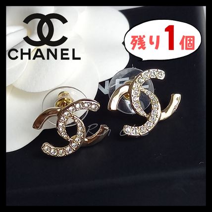 CHANEL Earrings Costume Jewelry Casual Style Unisex Street Style Party Style