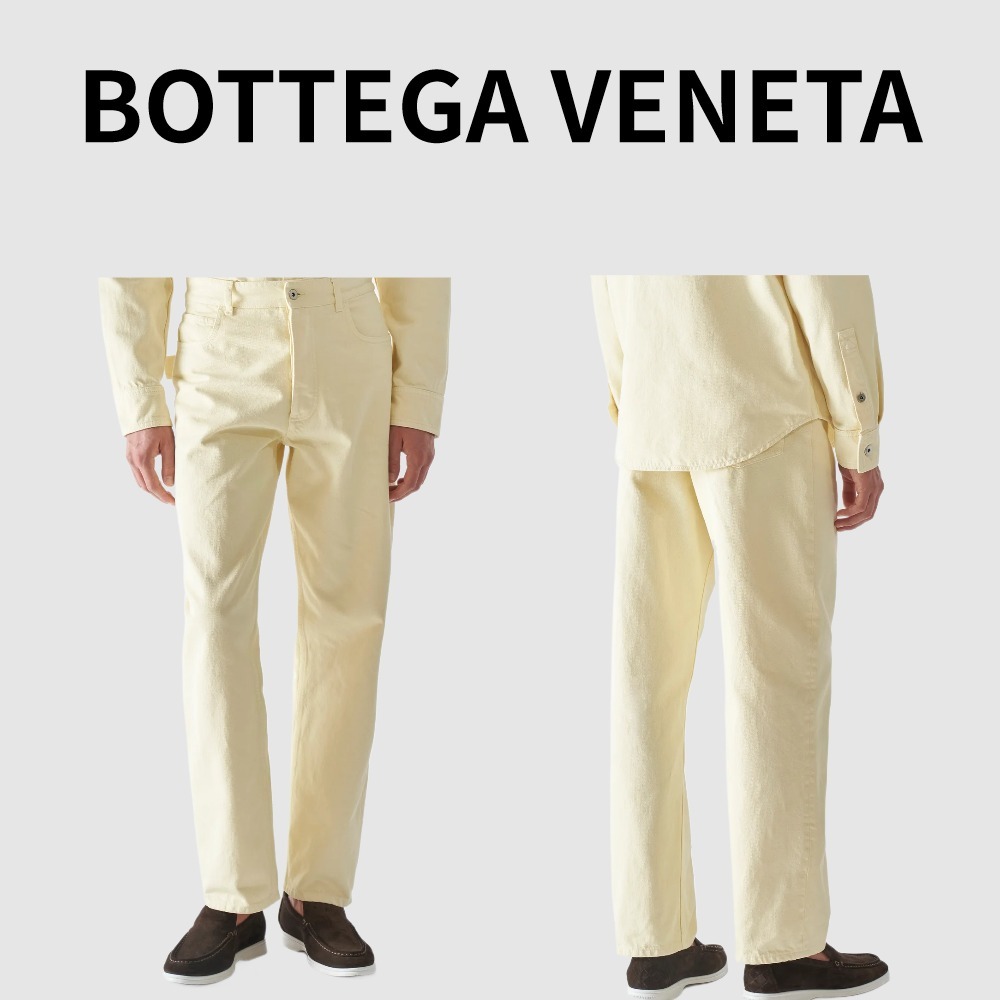 関送込【bottegabeneta】ウォッシュデニムワイドレッグジーンズ