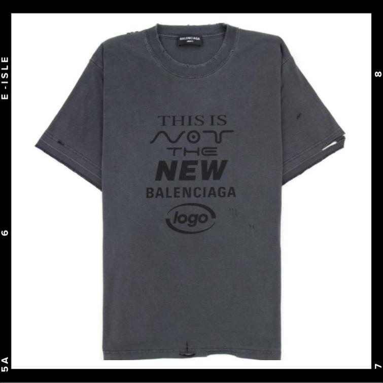 希少【BALENCIAGA】ヴィンテージデザインTシャツ