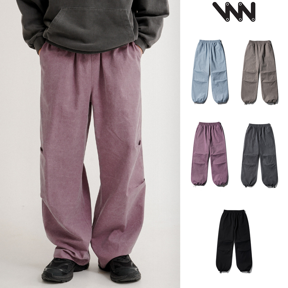 【WV PROJECT】24SS★ Cotton Dyeing Parachute Banding Pants