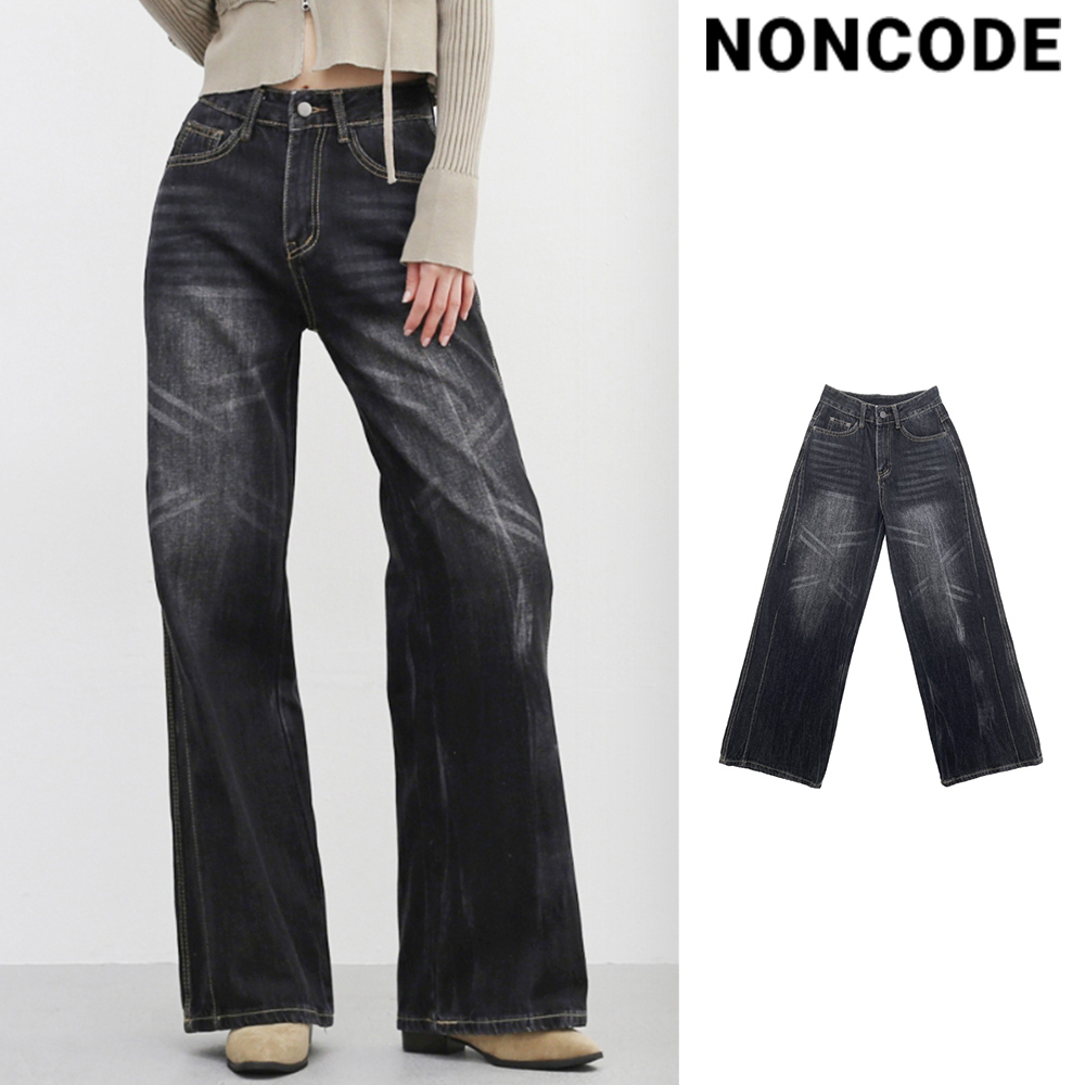 【NONCODE】Via Stitch Wide Pants