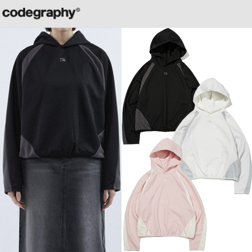 ★24新作★CODE GRAPHY★WAVE LOGO SYMBOL COLORED HOODIE