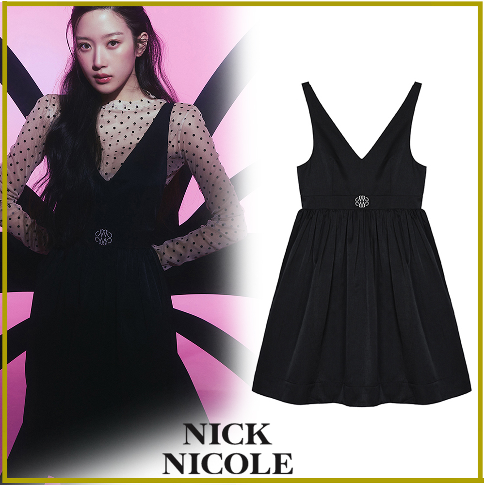 【NICK&NICOLE】SIGNATURE LOGO MUFFIN BUSTIER DRESS★送料無料