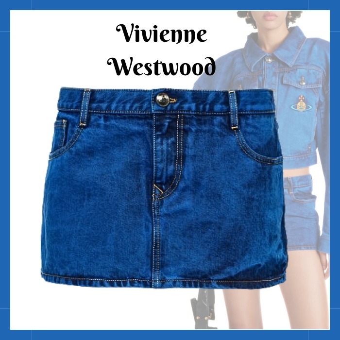 【Vivienne Westwood】在庫少☆ ローライズ デニム ミニスカート