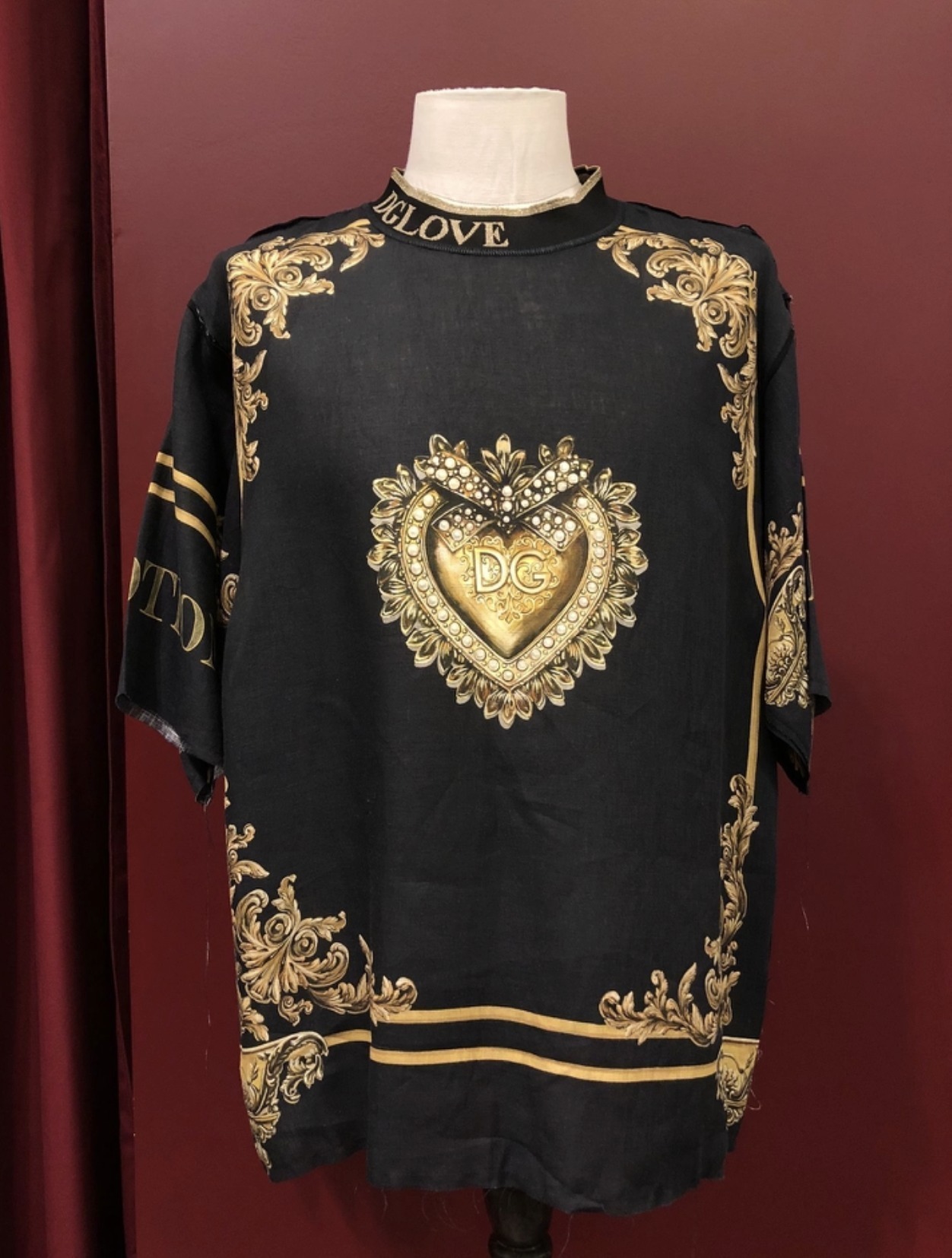 【D&G】DOLCE&GABBANA ブラックロゴＴシャツ