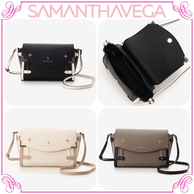 大人気!! SAMANTHAVEGA サイドダイヤカットショルダーバッグ