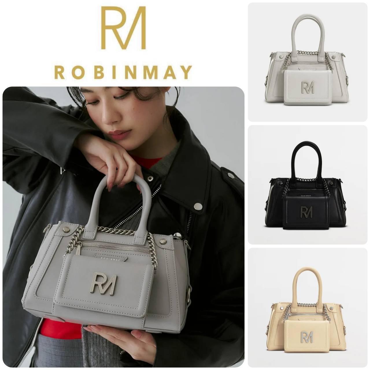 ■ROBINMAY■黑膠狂想手提包(M) B170 ラプソディトート(M)/送込