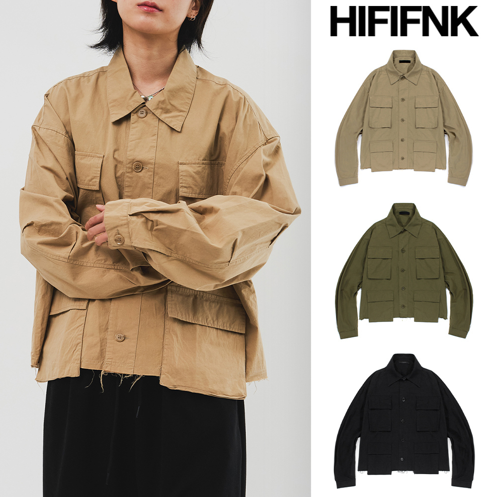 【HI FI FNK】Desert Croppd Washed Jacket