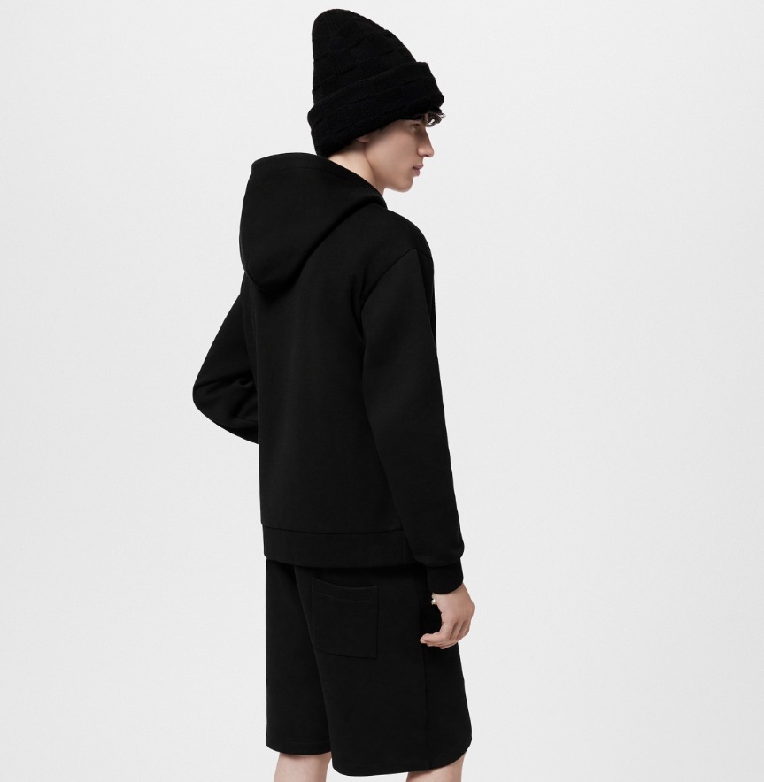 Louis Vuitton 24SS《ジャージージップスルーフーディ》黒 直営