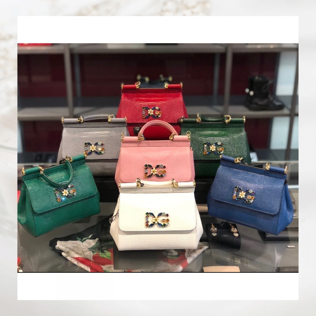 【D&G】Dolce&Gabbana SICILY カーフ スモール ハンドバッグ