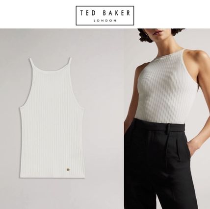 TED BAKER テッドベイカー ノースリーブトップス ブラック ビジュー