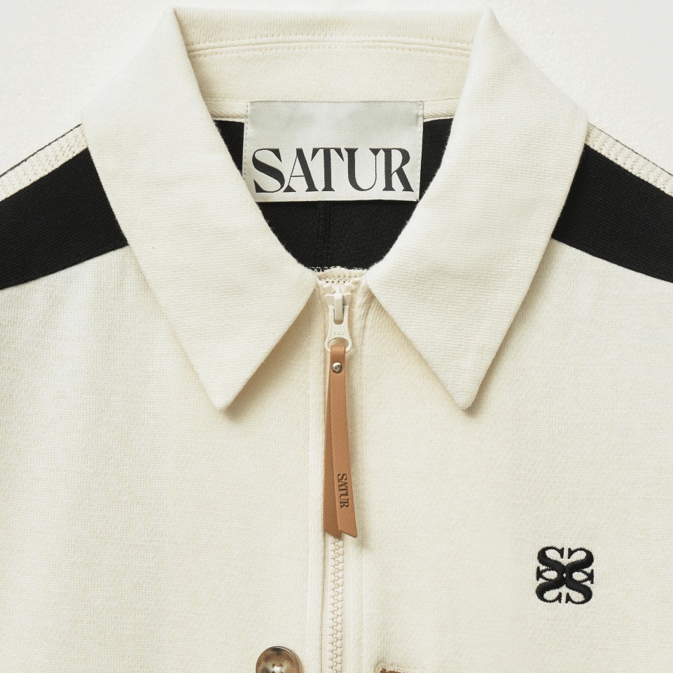 ☆SATUR☆Lawton Collar Track Zip-Up Jacket