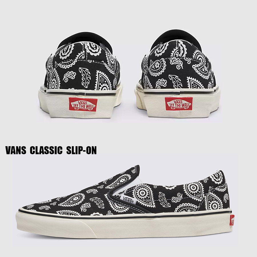 VANS★CLASSIC SLIP-ON★ペイズリー柄★PRIMAVERA PAISLEY BLACK