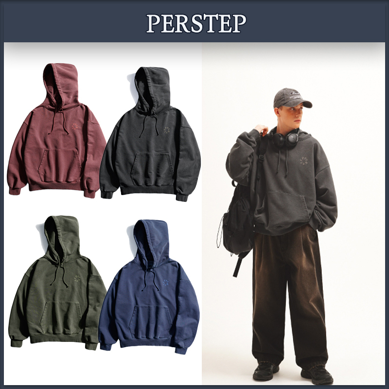 【PERSTEP】★男女兼用★ストラクチャーピグメントフーディ4色