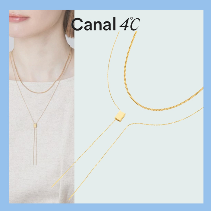 すぐ届く☆Canal 4℃【Fit me】シルバー ネックレス