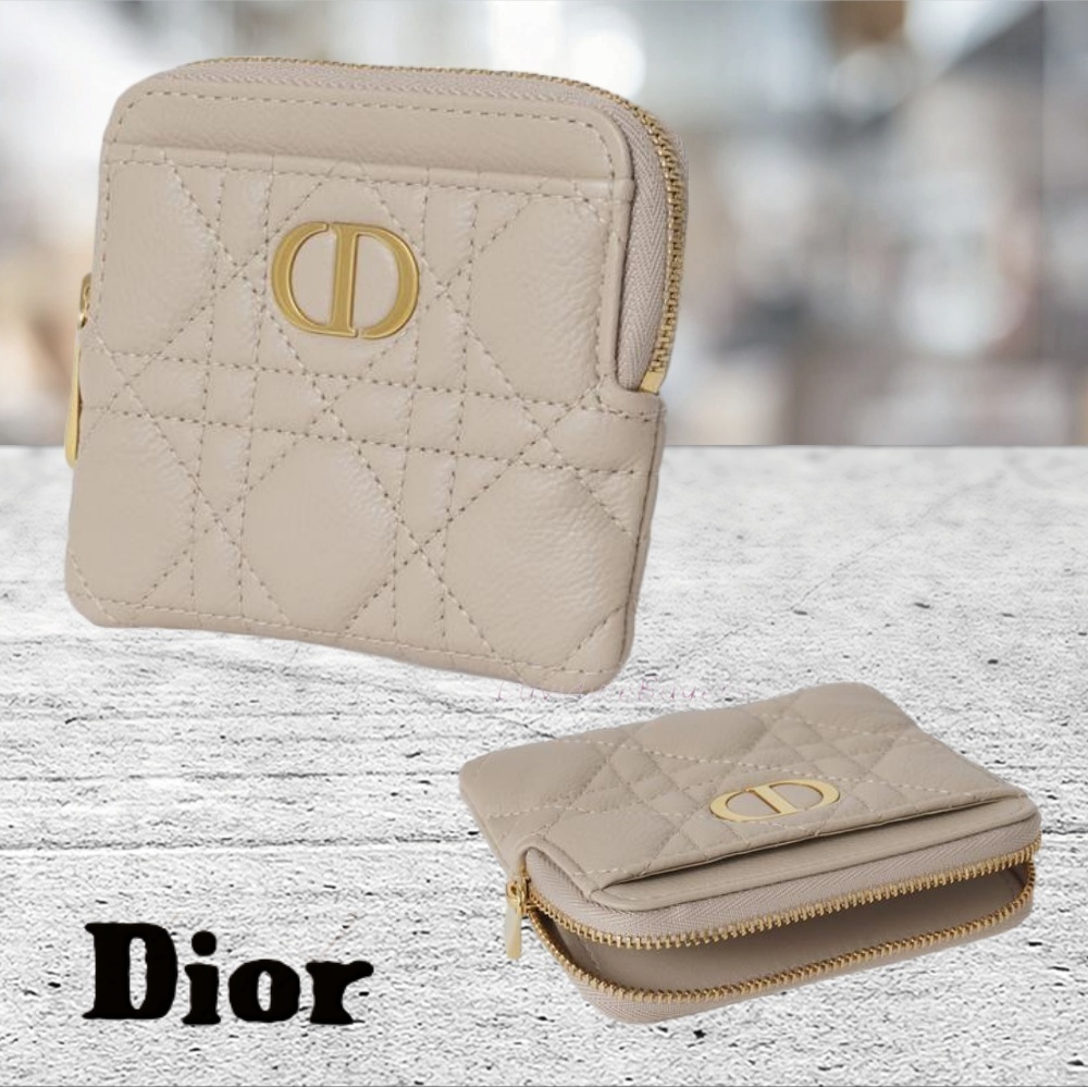新品未使用DIOR CARO LAVENDER ウォレット ハート キルティング