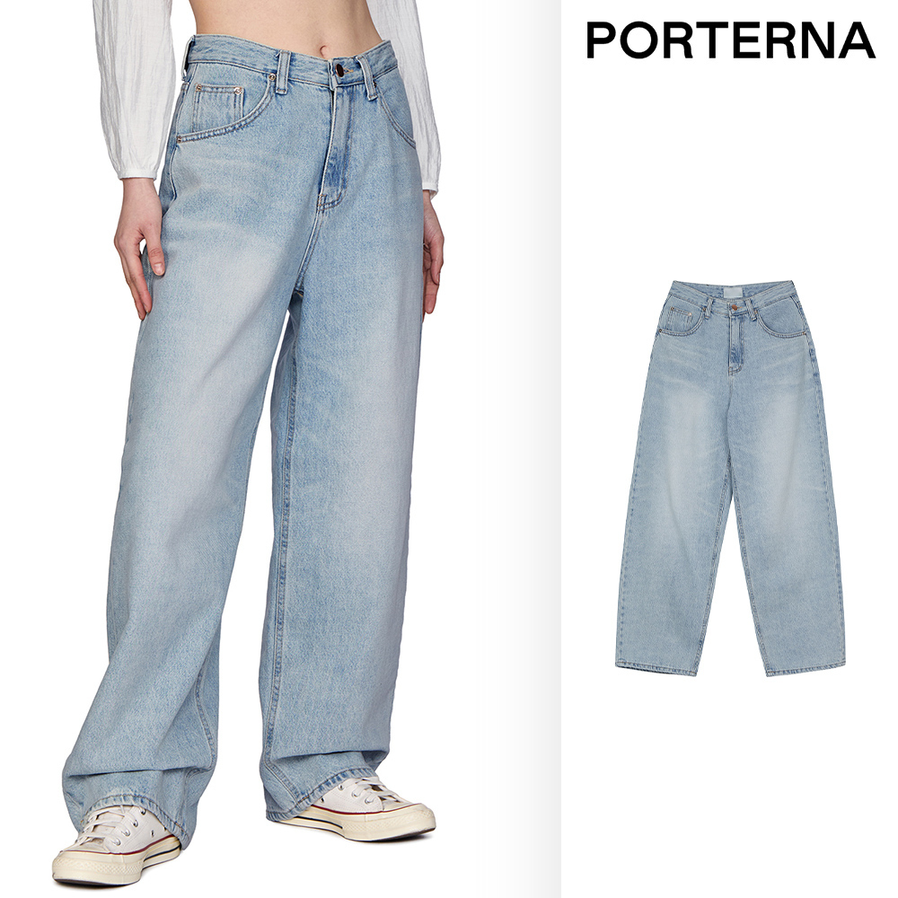 【PORTERNA】Beat washed wide jeans
