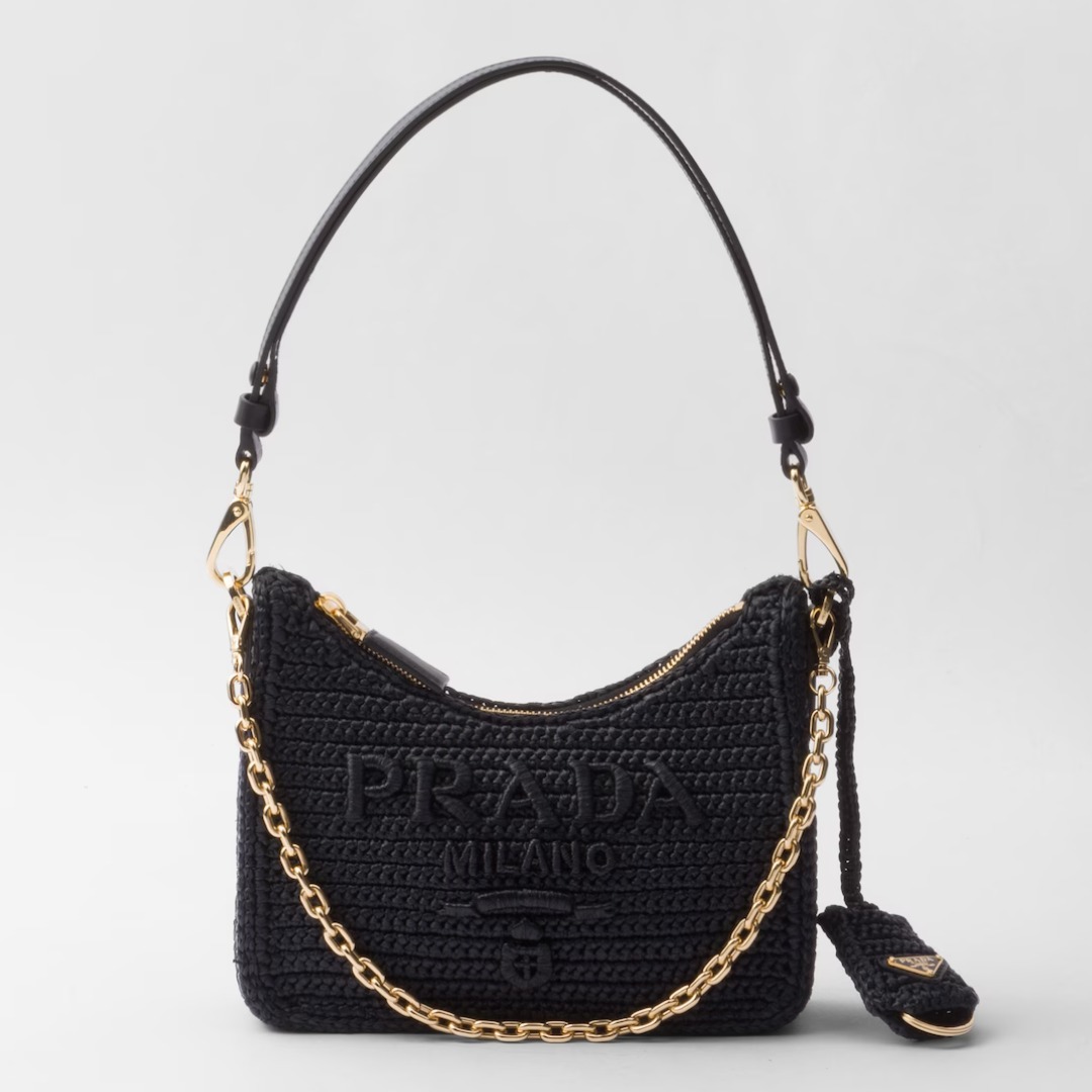 【大人気】PRADA◆Re-edition ミニバッグ チェーン ストラップ付 大人気】PRADA◇Re-edition ミニバッグ チェーン ストラップ付
