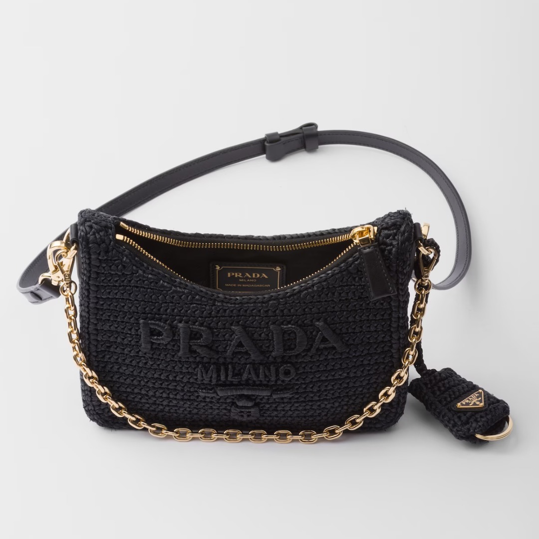 人気 PRADA◆Re-Nylon ミニバッグ パデッド チェーンストラップ PRADA Re-Edition 1995 Re-Nylon チェーン ミニバッグ (PRADA