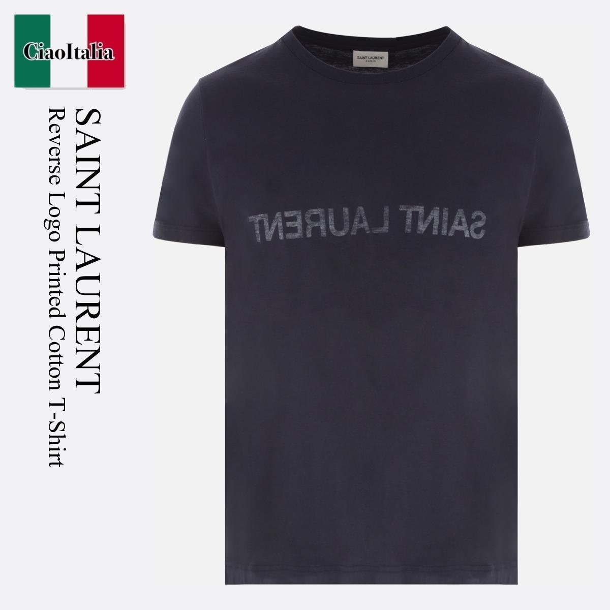 Tシャツ・カットソー Saint Laurent T-Shirt In Cotone Con Logo