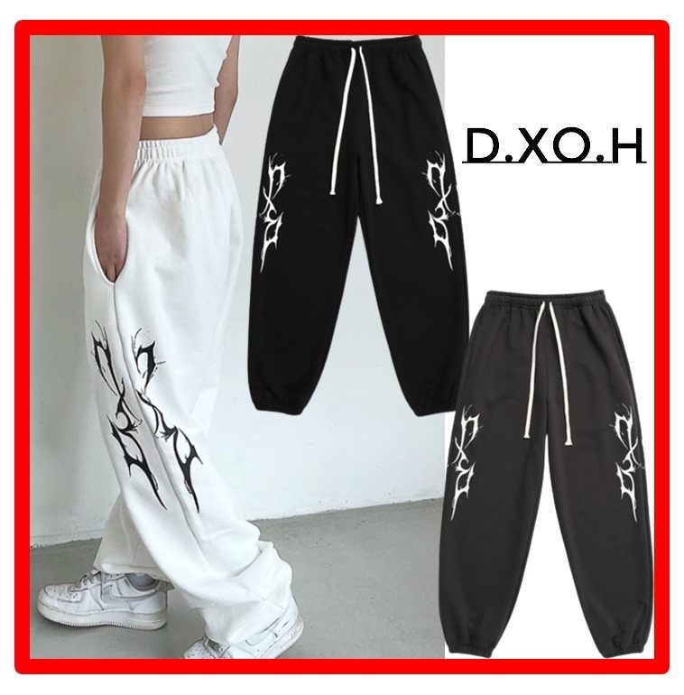韓国の人気☆【DXOH】☆THUNDER LOGO PANT.S☆関税込☆