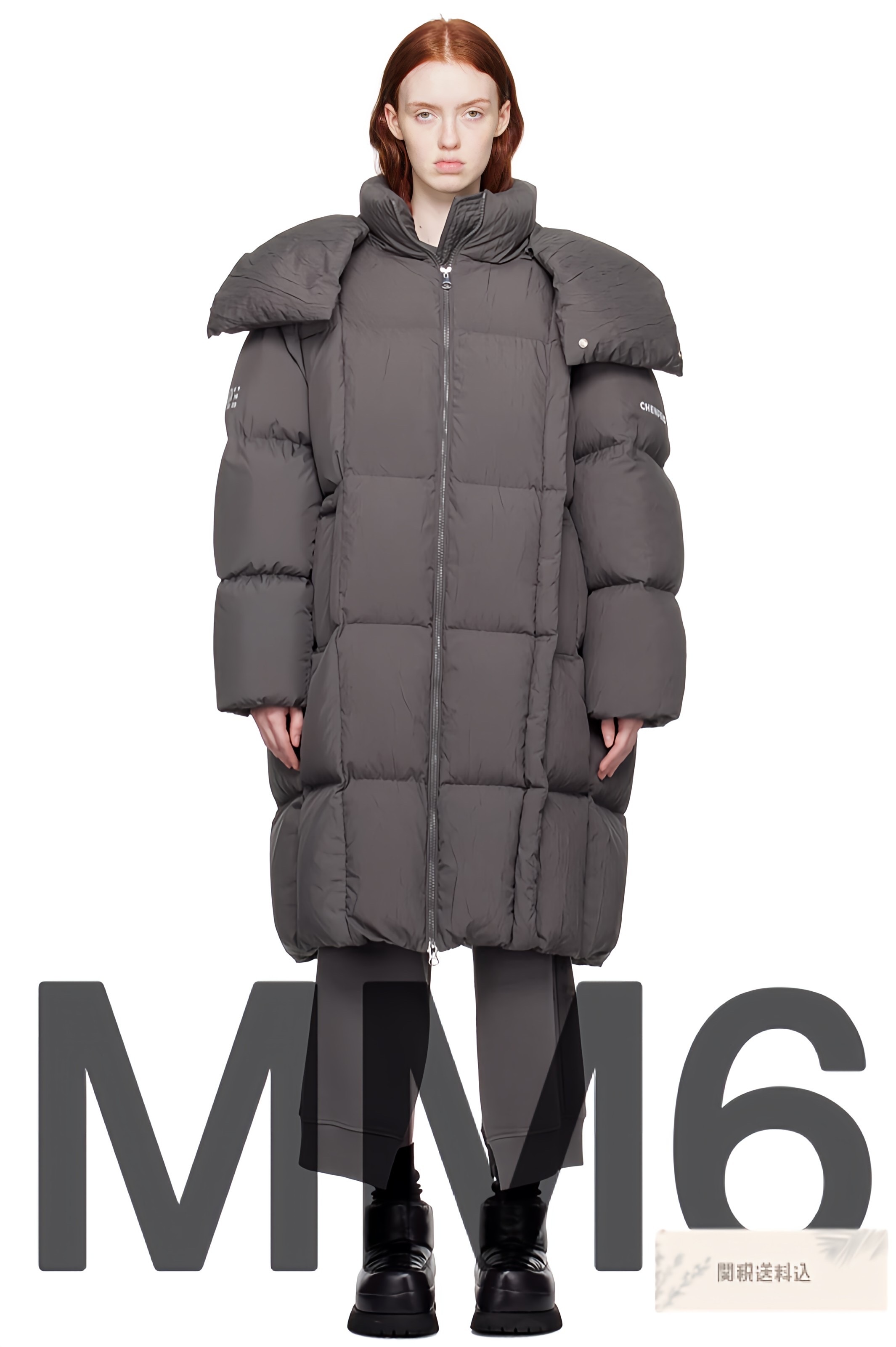 MM6 MAISON MARGIELA CHENPENGエディショングレーダウンコート